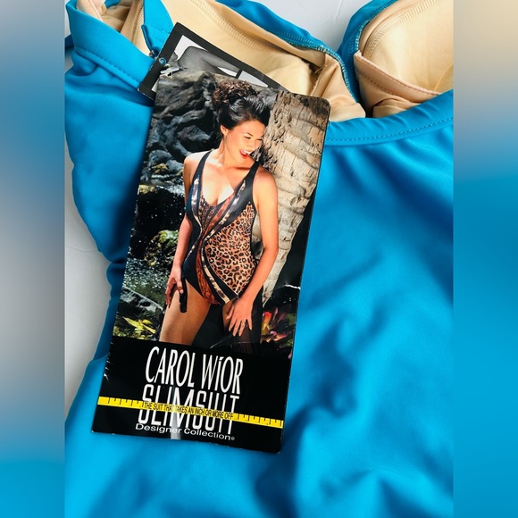 New Carol Wior Slimsuit Designer Collection size  16 made in USA Summer - Picture 14 of 16